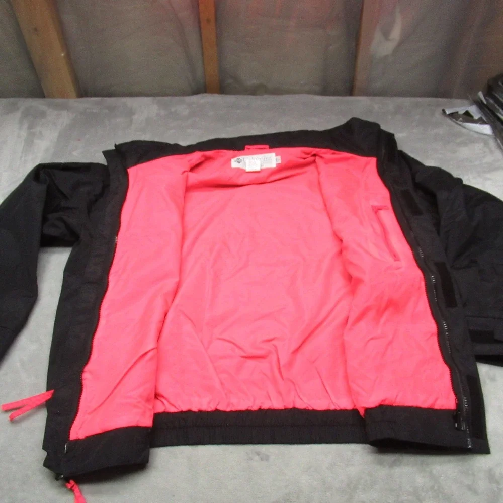 Columbia Ski Jacket Mens Large Black Whirlibird Radial Sleeve Full‎ Zip 90s VTG